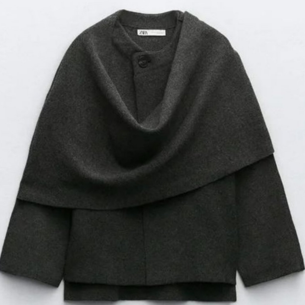 Zara Scarf Jacket Poncho